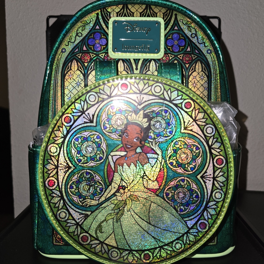 Loungefly Disney Tiana Stained Glass Mini Backpack